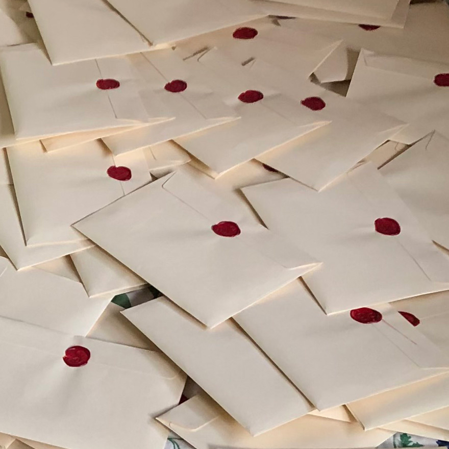 Letters with wax seals